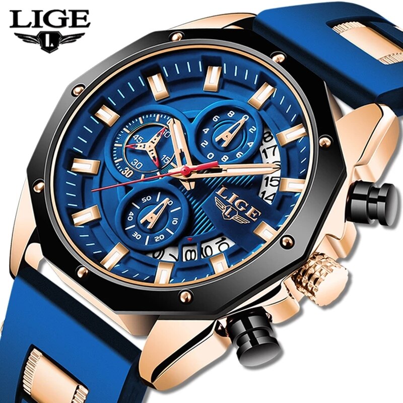 Luxury Watch Magazine - LIGE Fashion Men Watches Top Brand