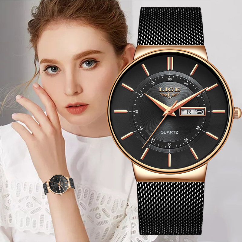 Luxury Watch Ladies - LIGE Women Watches Luxury Brand Ultra-thin
