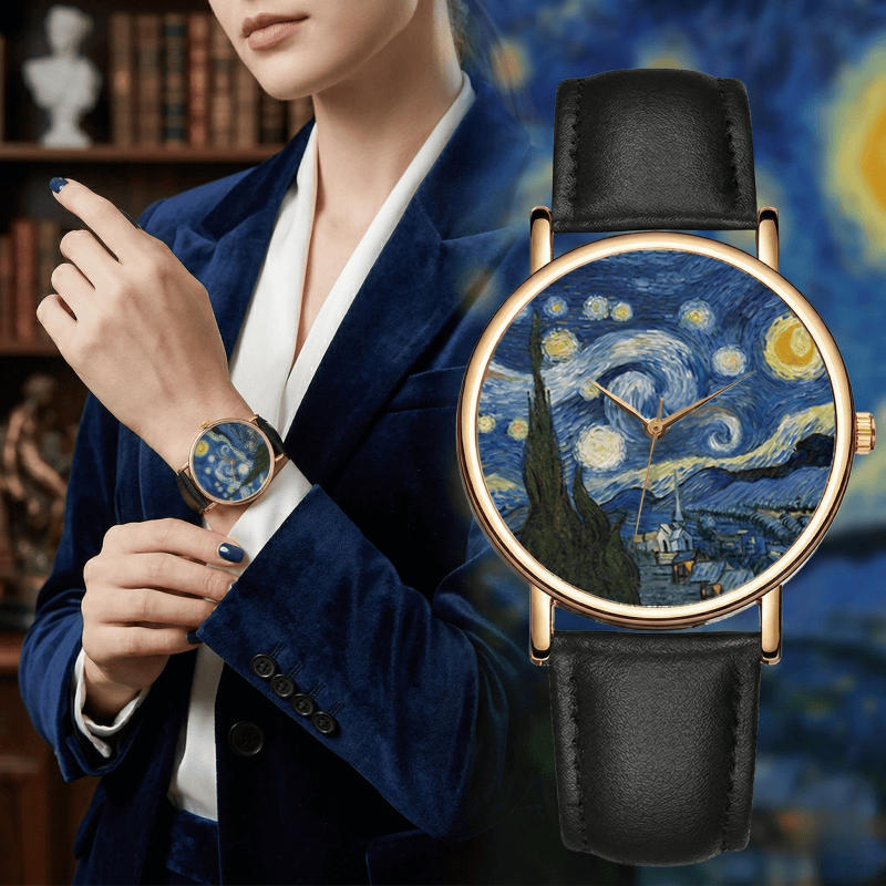 Luxury Watch Ladies - Van Gogh Painting Dial Watches for