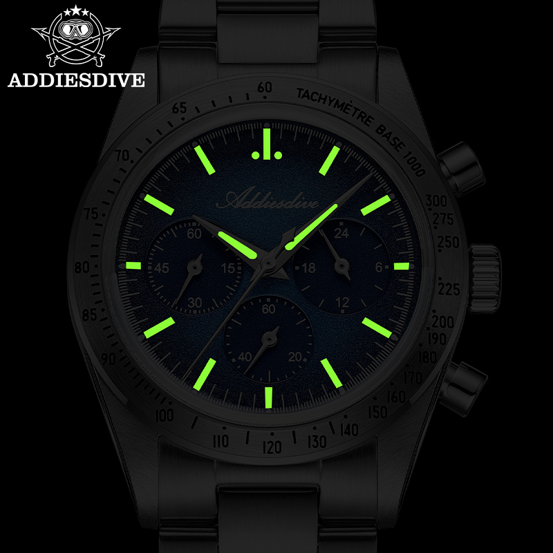 Luxury Watch Levels - ADDIESDIVE AD2552 Japan 0S20 Chronograph Men's