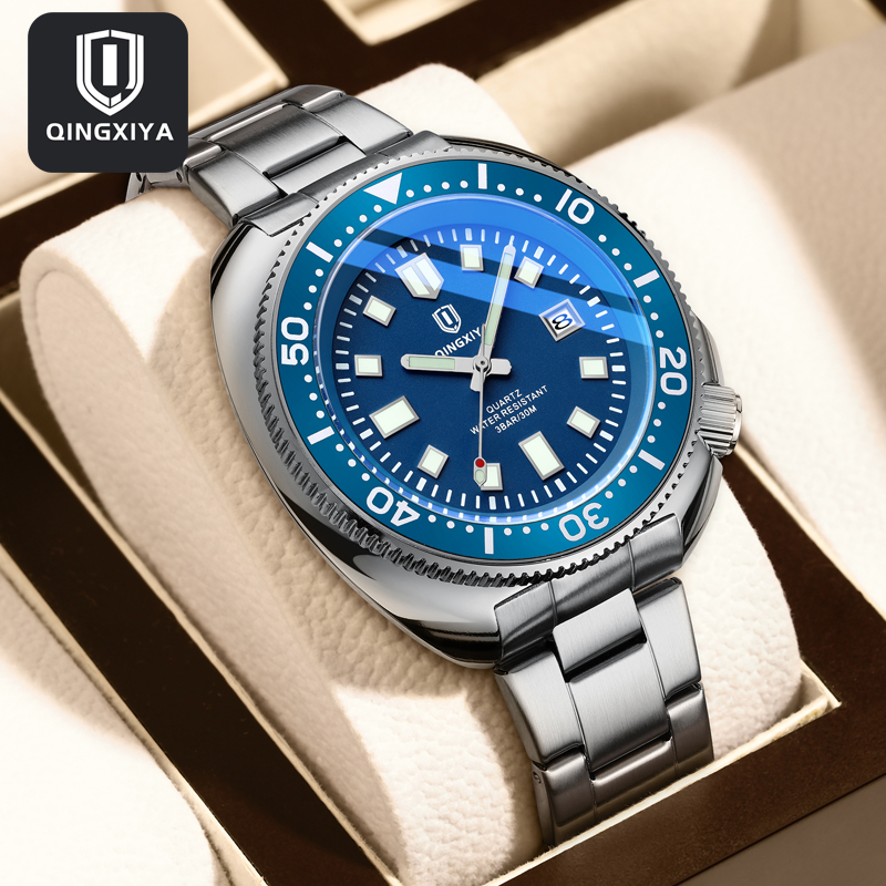 Luxury Watch Magazine - QINGXIYA Brand Fashion Classic Blue Quartz