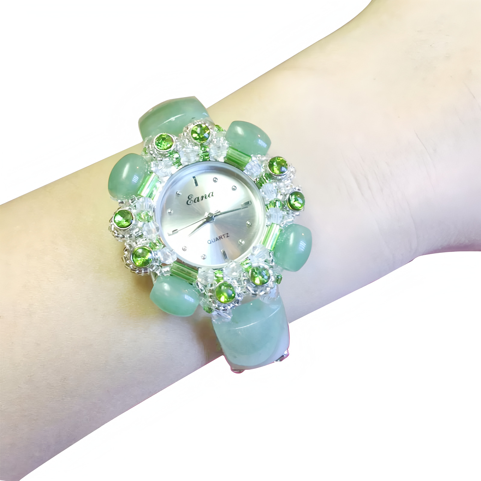 Luxury Green Jade Bracelet Wat - Luxury Watch Female ulasan dan harga