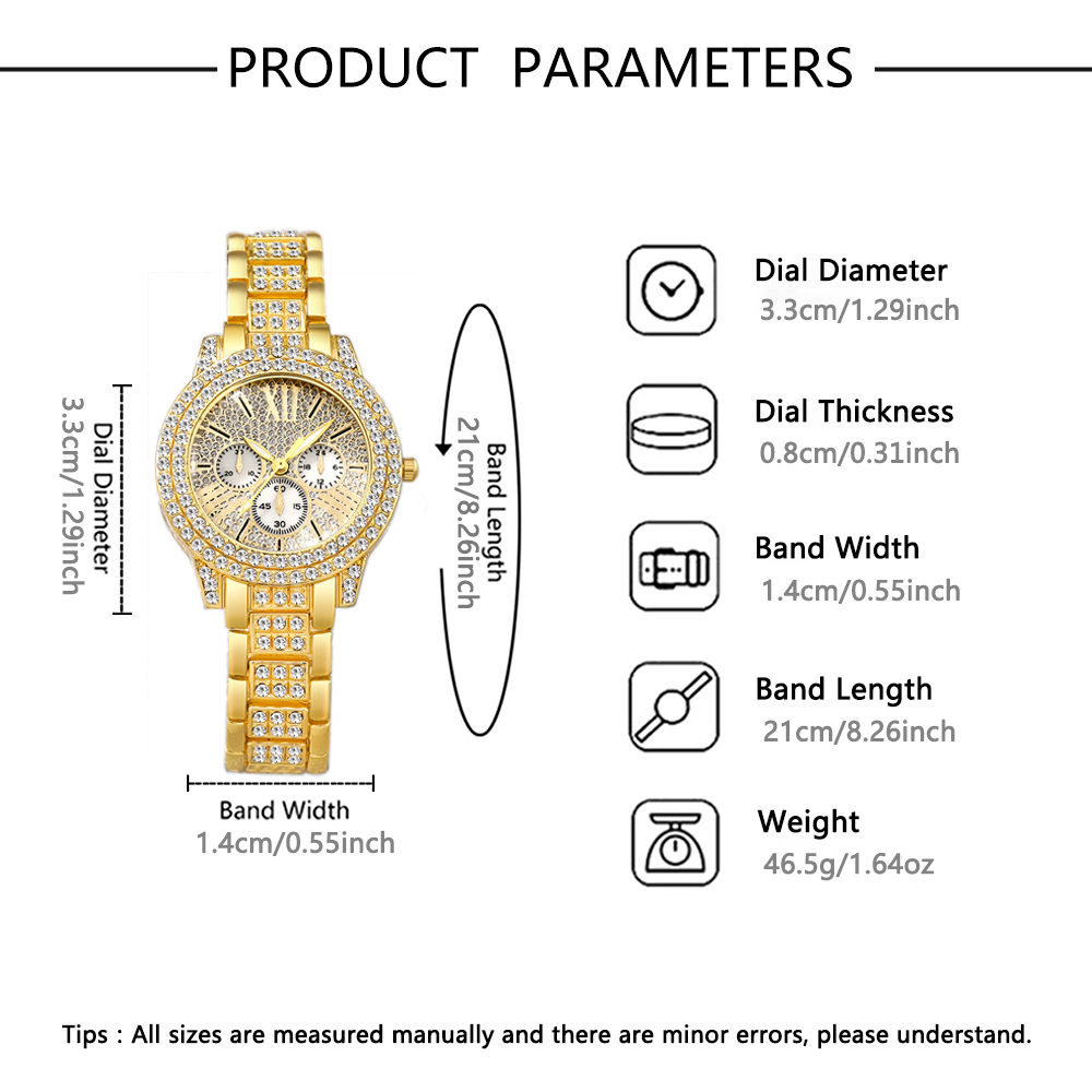 Women's Quartz Watch Gold Luxu - Luxury Women'S Watch ulasan dan harga
