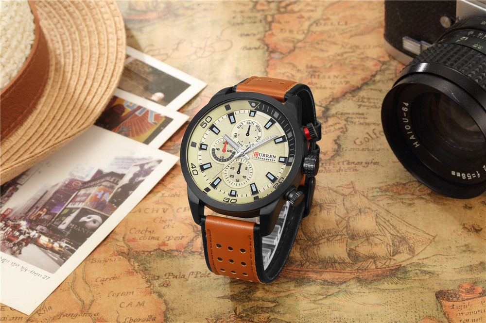 2017 CURREN Stylish Watch Men  - Luxury Watch Magazine ulasan dan harga