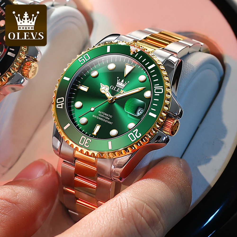OLEVS 6650 Mechancial Watch fo - Rolex Watch Submariner ulasan dan harga