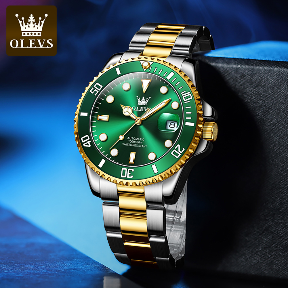 OLEVS 6650 Mechancial Watch fo - Rolex Watch Submariner ulasan dan harga
