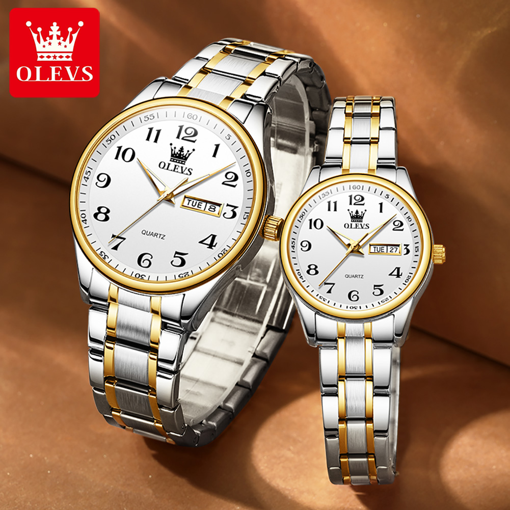OLEVS New Fashion Couple Watch - Luxury Watch Life ulasan dan harga