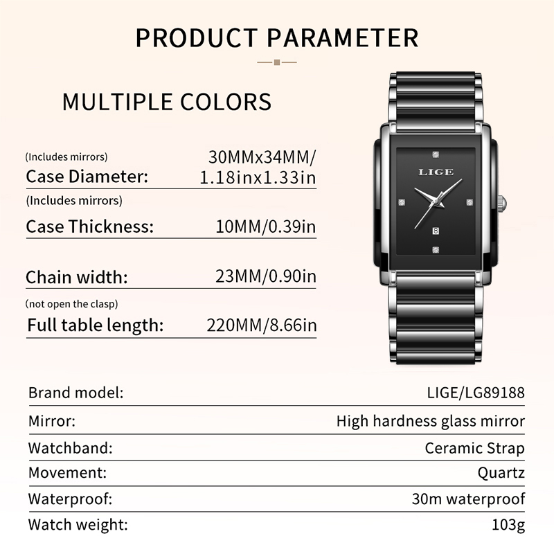 LIGE New Luxury Women Watches  - Luxury Watch Female ulasan dan harga