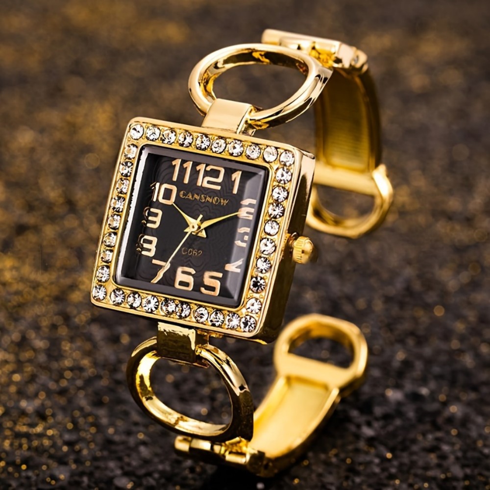 Luxury Fashion Rhinestone Squa - Luxury Watch Female ulasan dan harga