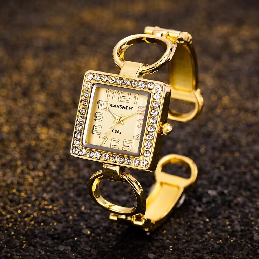 Luxury Fashion Rhinestone Squa - Luxury Watch Female ulasan dan harga