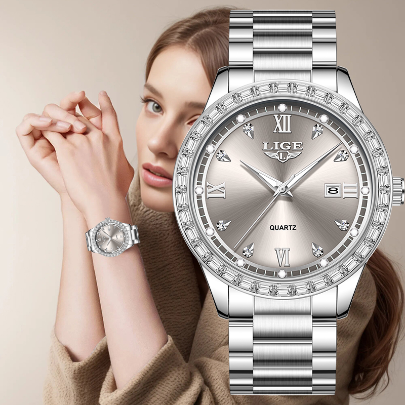LIGE Quartz Wristwatch 2026 Lu - Luxury Watch Life ulasan dan harga
