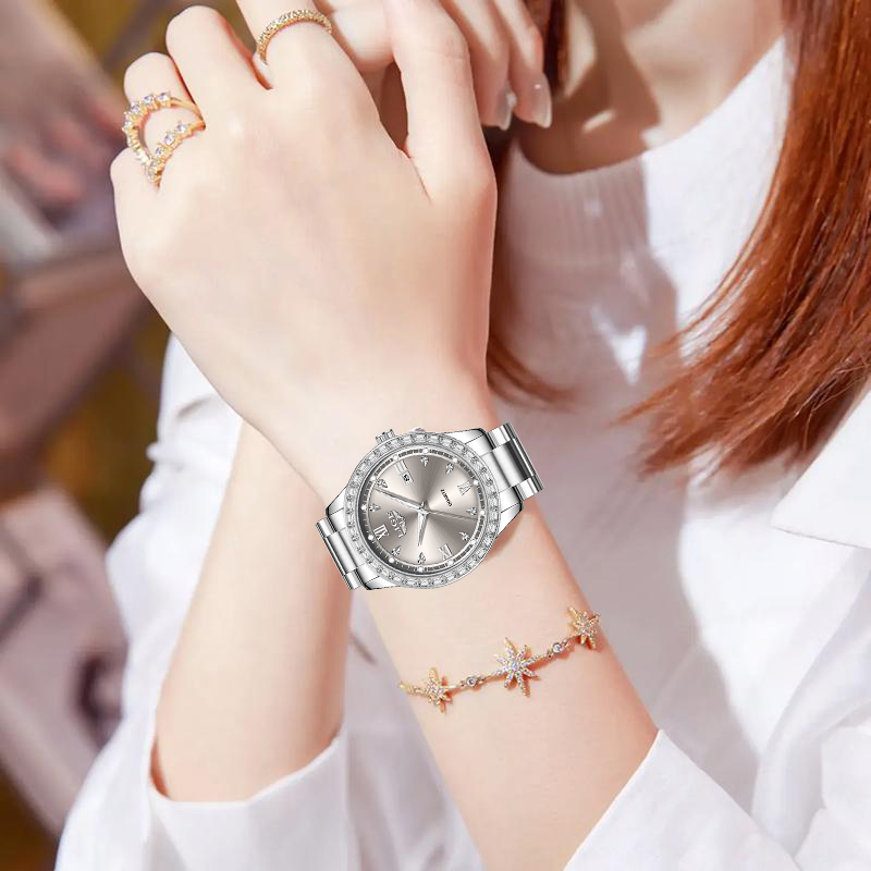 LIGE Quartz Wristwatch 2026 Lu - Luxury Watch Life ulasan dan harga