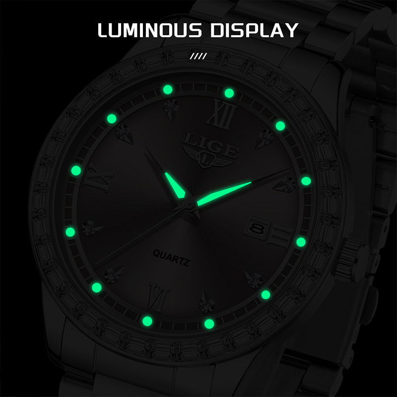 LIGE Quartz Wristwatch 2026 Lu - Luxury Watch Life ulasan dan harga