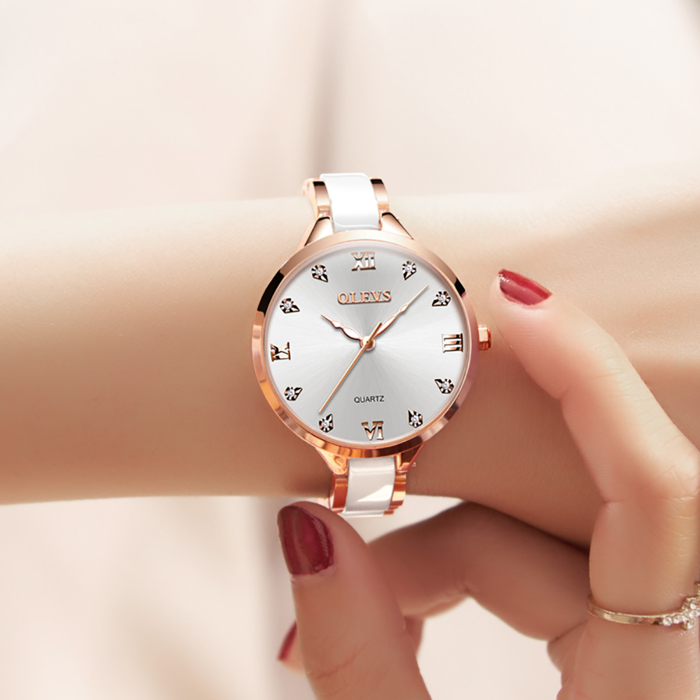 OLEVS Ceramic Dress Women Watc - Luxury Watch In Japan ulasan dan harga