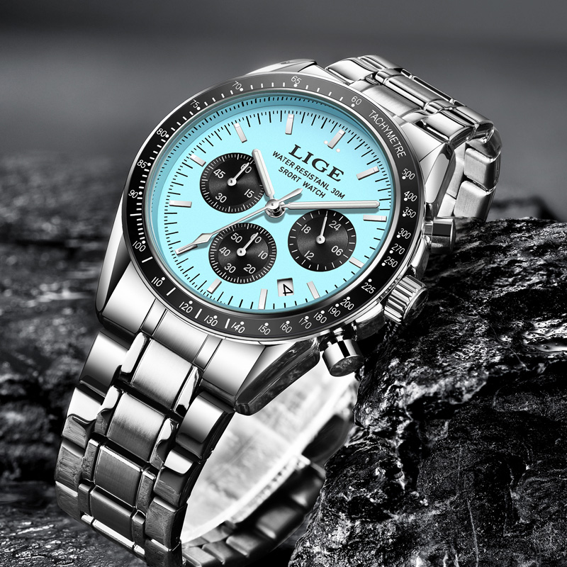 LIGE Top Brand Luxury New Men  - Luxury Watch Magazine ulasan dan harga