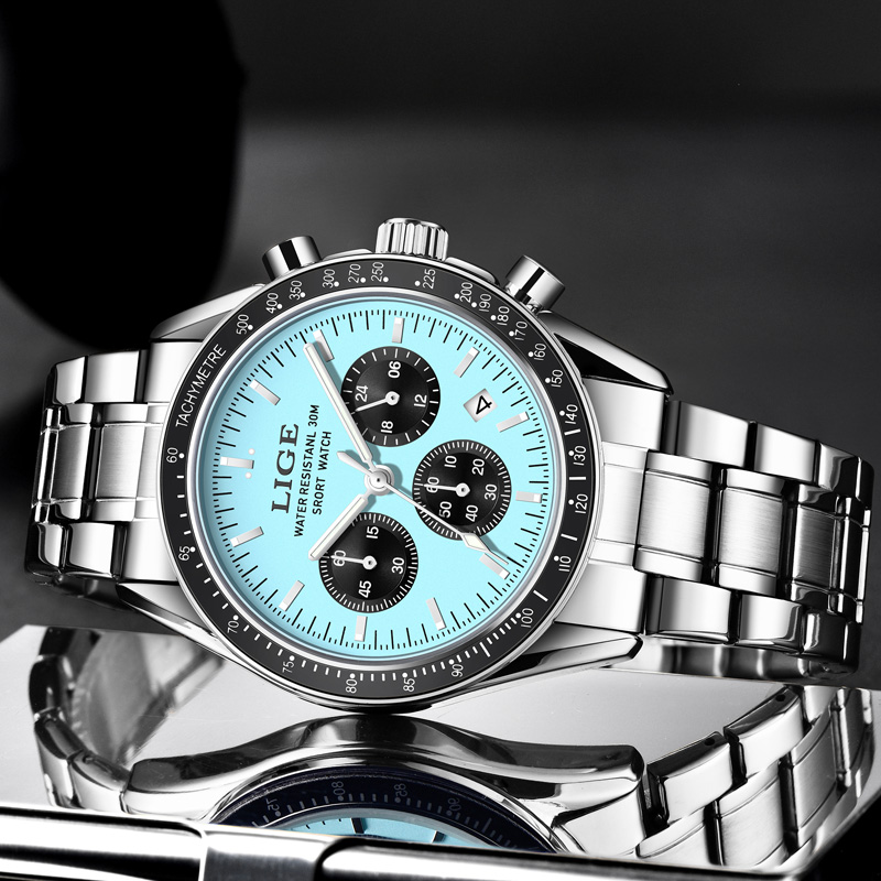 LIGE Top Brand Luxury New Men  - Luxury Watch Magazine ulasan dan harga
