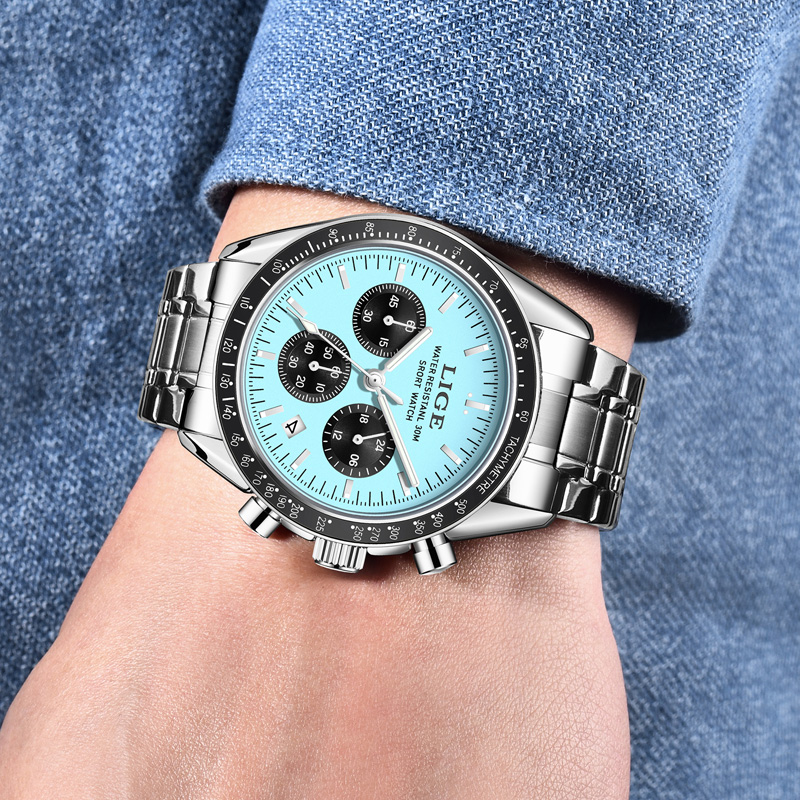 LIGE Top Brand Luxury New Men  - Luxury Watch Magazine ulasan dan harga
