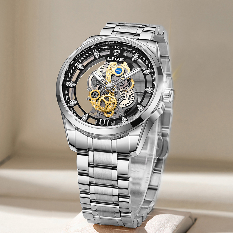 LIGE Fashion Top Luxury Men's  - Luxury Watch Magazine ulasan dan harga