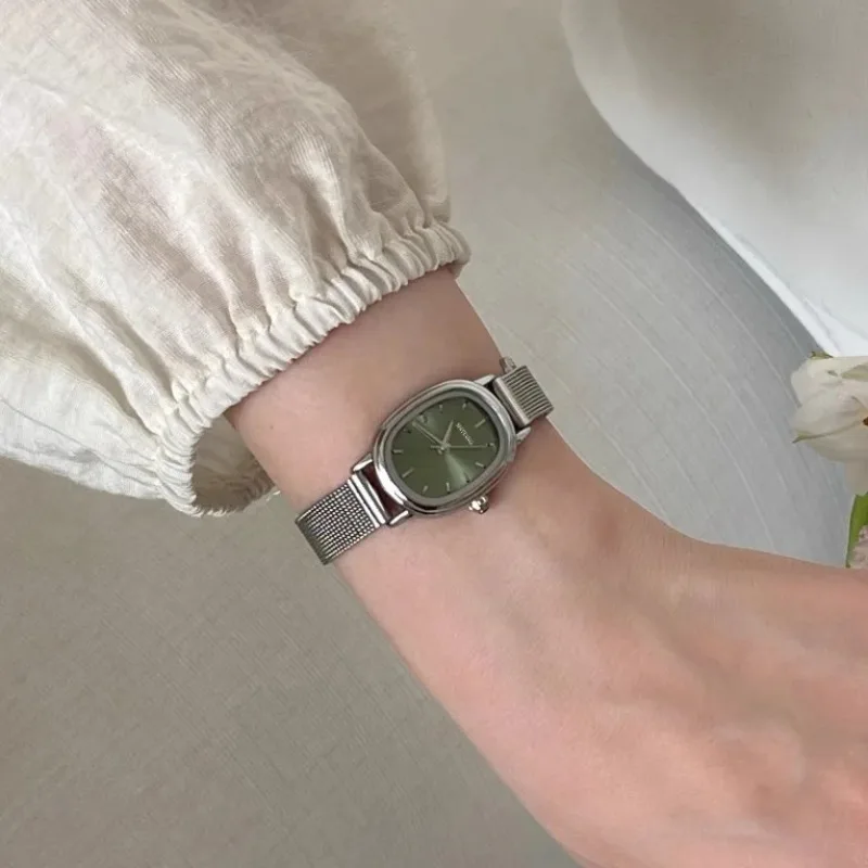 Small Oval Dial Green Watch Si - Luxury Watch Female ulasan dan harga